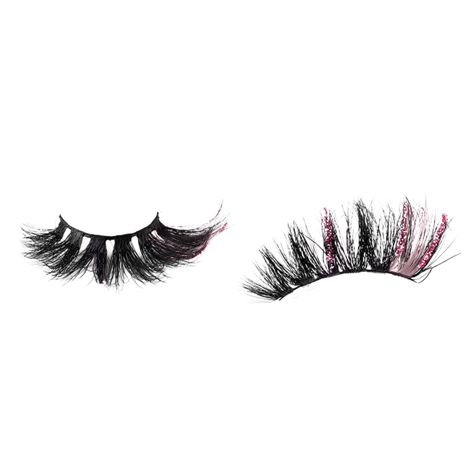 cdar Colored Lashes Color False Eyelashes Extensions 5D Festival Decoration Fake Eyelashes Rose Red