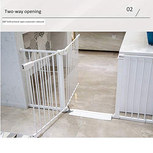 Barrière de sécurité blanche automatique pour escaliers larges - 4
