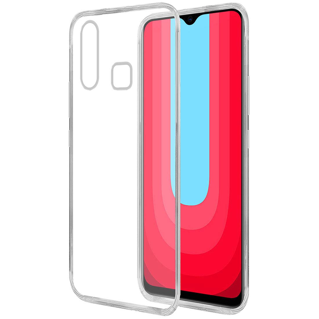 Amazon Brand - Solimo Silicone Mobile Cover for Vivo U20 (Soft & Flexible Back Case), Transparent (B0821CCWR2) Amazon Price History, Amazon Price Tracker