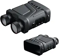 Dispositivo de visão noturna externo montado na cabeça binocular 1080P infravermelho de alta definição pode atirar em ambientes escuros