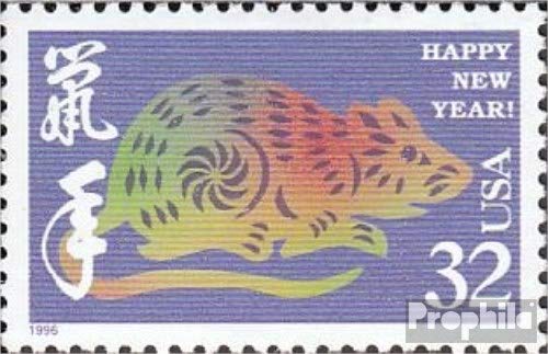 1996 China Year Of The Rat Stamps - MNH, Never Hinged, Complete Set 2678-2679 - View #10