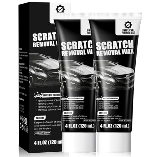 2Pcs Car Scratch Remover Wax Universal Premium Polishing Compound 2026 New Upgraded Car Paint Scratch Remover for Vehicle Universal Car Scratches Repair For Car With Sponge 240ml