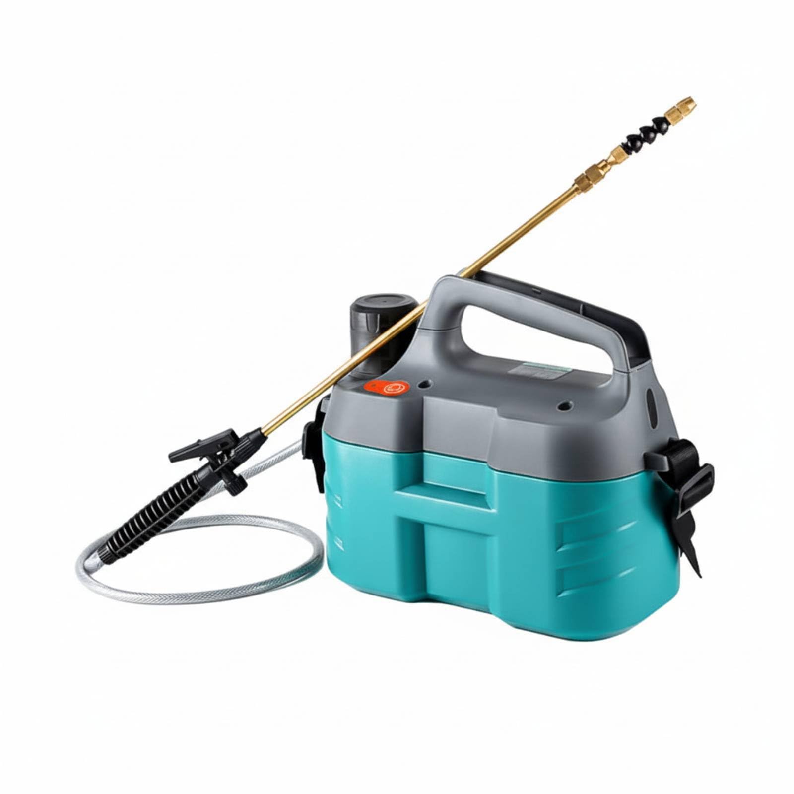 Gralara Spruzzatore Elettrico Tracolla Larga Pompa Irroratrice a Batteria Involucro Impermeabile Nebulizzatore da Giardino a Spalla per Giardinieri, Serra, 5L, Asta Rame W