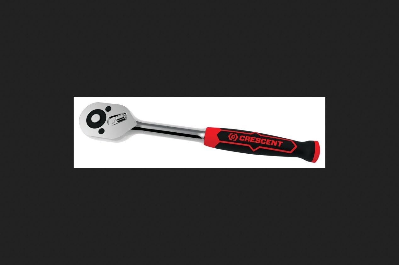 Crescent 1/2" Drive 72 Tooth Quick Release Dual Material Teardrop Ratchet 12-1/2" - CRW13, 1/2 inch