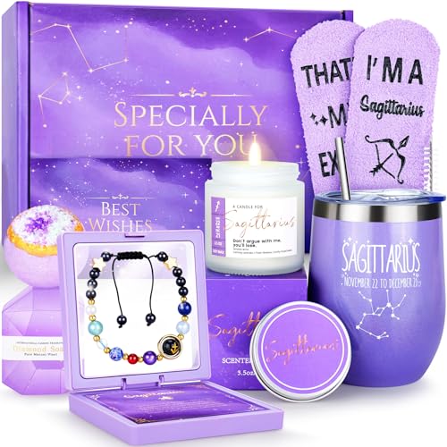 10PCS Birthday Gifts for Women - Sagittarius Gifts for Mom