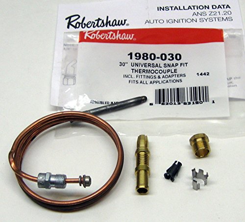 Repl Thermocouple, Snap Fit, 30 In