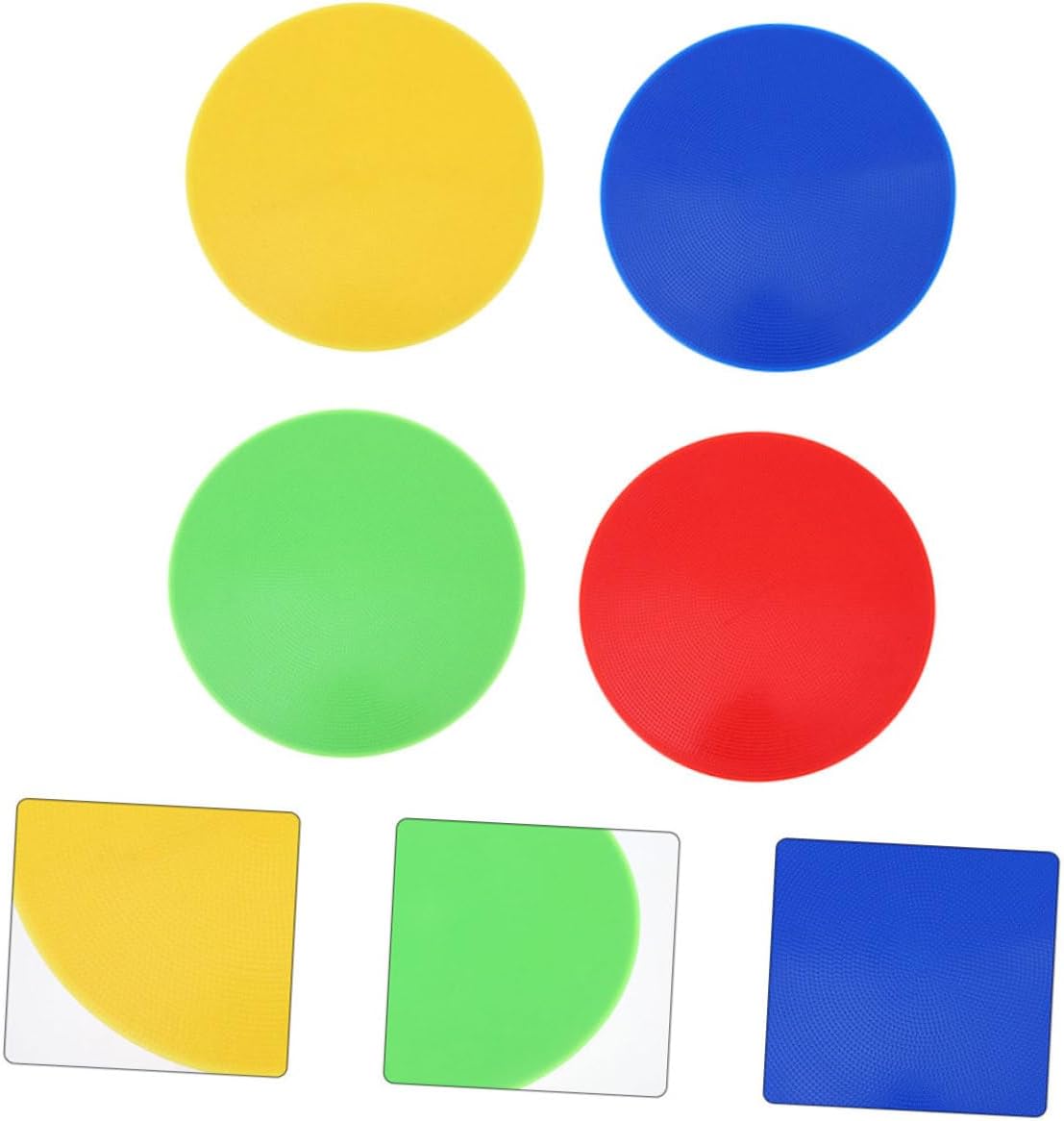 BESPORTBLE 4pcs Landmark Line Sign Pad Spot Floor Markers for Basketball Sports Markers Soccer Fitness Circle Maintenance