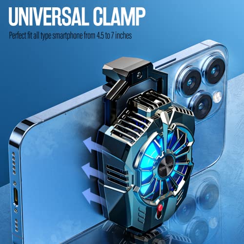 Image of TRILINK Phone Cooler for Gaming, Universal Smartphone Cooling Fan with Two Modes, Radiator Case for iPhone Android 4.5-7in, Cooler for Live Streaming
