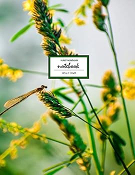 Paperback Notebook: Lovely Flowers AA29 - Ruled Notebook - (8.5 x 11 inches) Large - 110 Pages Book