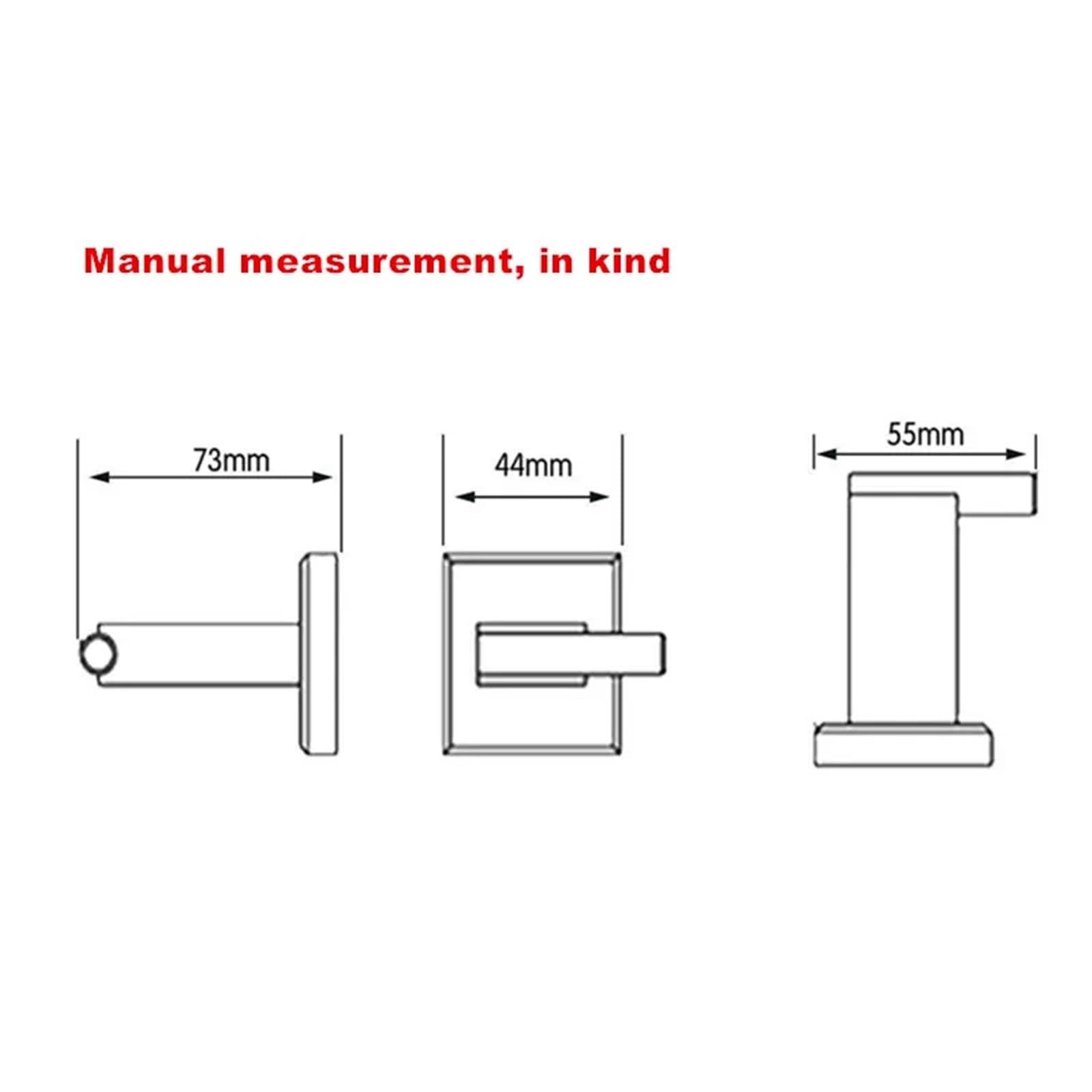 3PCS Gebürstet Edelstahl Mantel Haken Einzel Handtuch Robe Kleidung Wand Montiert for Bad Für Badezimmer(Black)