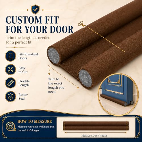 Image of Eightiz (Pack of 5, 38 Inches 120 GSM Door Guard,Rat Protector Guard Bottom Seal Strip Gap Filler for Doors,Soundproof, Noise Reduction, Energy Saving, Dust & Insect,Strip for Home,Office,Outdoor