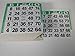 Pushout Bingo Cards (500 ct)--SELECT COLOR BELOW (GREEN)