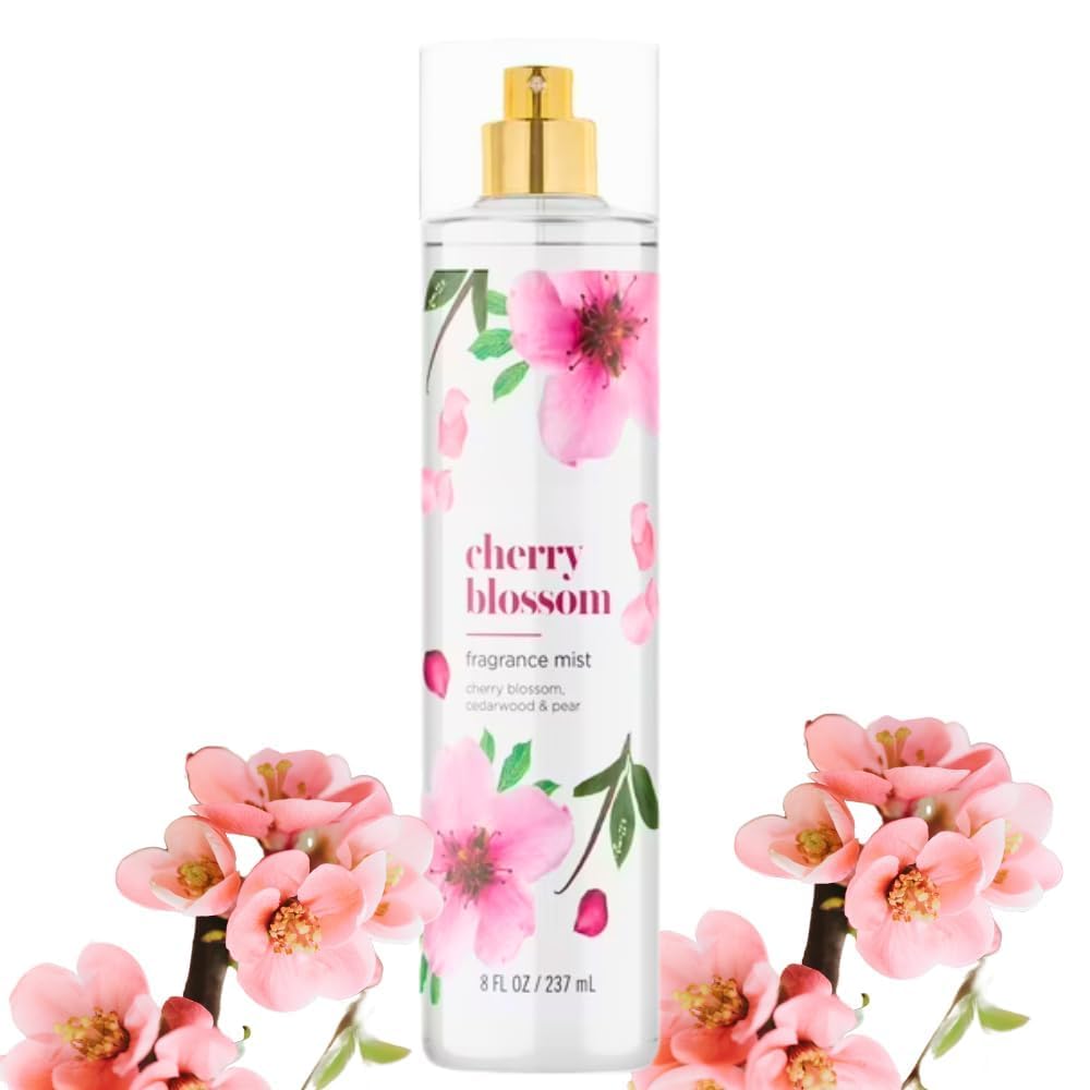 Fresh Cherry Blossom Fragrance Mist for Women Body Spray 8 fl oz Compatible with Floral Perfumes for Women