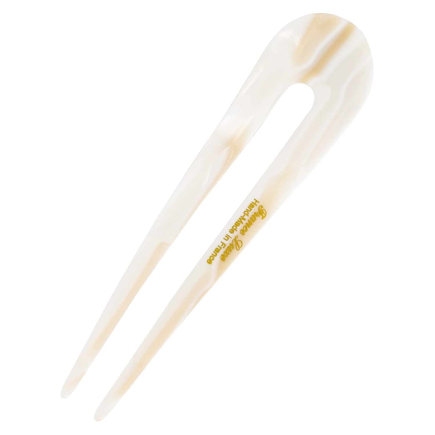 France Luxe Long Tooth Chignon Pin, Alba - Hair Clip - Black, 5 1/4" Long - 1 Count - Unisex - Adult