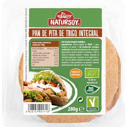 Natursoy Pan de Pita Integral Natursoy