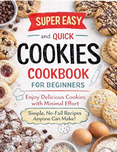 Super Easy and Quick Cookies Cookbook for Beginners: Enjoy Delicious Cookies with Minimal Effort - Simple, No-Fail Recipes Anyone Can Make!