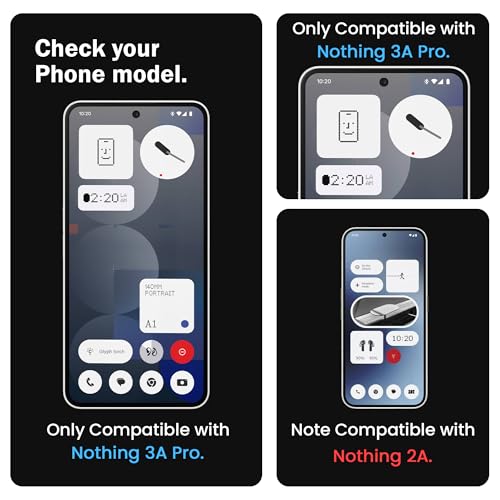 Image of FIRST MART Military-Grade Gorilla Tempered Glass Screen Protector Compatible For Nothing Phone 3A and Nothing Phone 3A Pro 5G (6.77 Inch) With Easy Installation Kit| Edge To Edge Coverage |Black