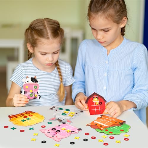 Wiwiqing 24 Pack Tic Tac Toe Farm Party Favors miniatura 6