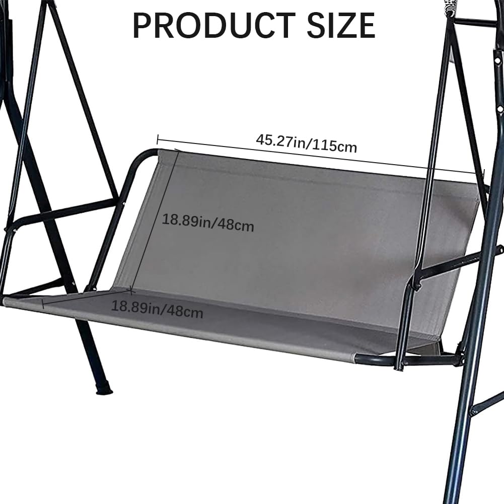 Coprisedile Per Dondolo Da Giardino - Fodera Altalena Esterna Impermeabile 115x48x48 Cm Color Beige - Foto 8