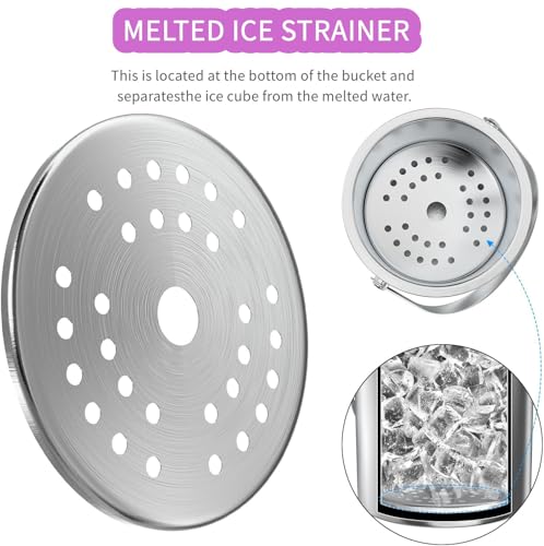 Silicone Lid Stainless Steel Insulated Ice Bucket with Tongs &Strainer, 2L Double Wall ice Bucket, for Home Bar, Restaurant, BBQ, Parties, Clubs - Image 4