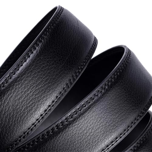 Men Leather Belt Metal Automatic Buckle Work Business4