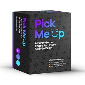 The Ultimate Party Game for Fun, Flirty, and Hilarious Conversations. Spice Up Game Night with 300 Clever Pickup Line Cards and 60 Playful Scenarios. Perfect for Friends and Crushes!