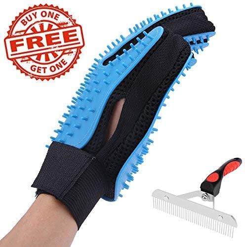 EPL Pet Grooming Glove Pet Deshedding Glove Dog Grooming Kit Cat Grooming Kit Pet Hair Remover Buy 1 Glove Get 1 Comb Free