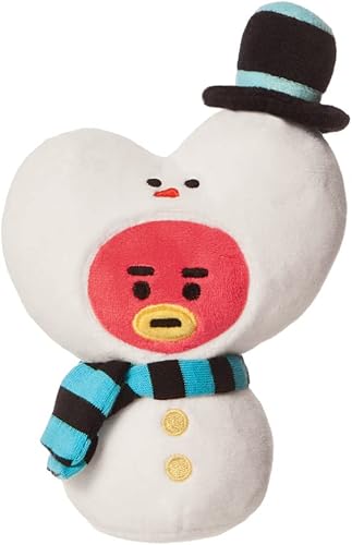 AURORA, 61491, BT21 Productos Oficiales TATA Winter, Soft Toy, Blanco y Rojo
