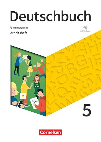 Deutschbuch Gymnasium - Zu den Ausgaben: Neue Allgemeine Ausgabe und Niedersachsen – Neue Ausgabe - 5. Schuljahr: Arbeitsheft mit Lösungen und Erklärfilmen