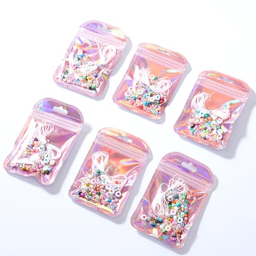 HMHOOXU 24 Set Friendship Bracelet Making Kit Party Favor DIY Jewelry Supplies Bead Set Make Your own Personalised Bracelet for Wedding Birthday Gift Craft Wrapped - Image 4