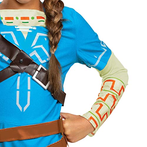 Link Breath Of The Wild Deluxe Costume, Blue, Large (10-12) #TOP3