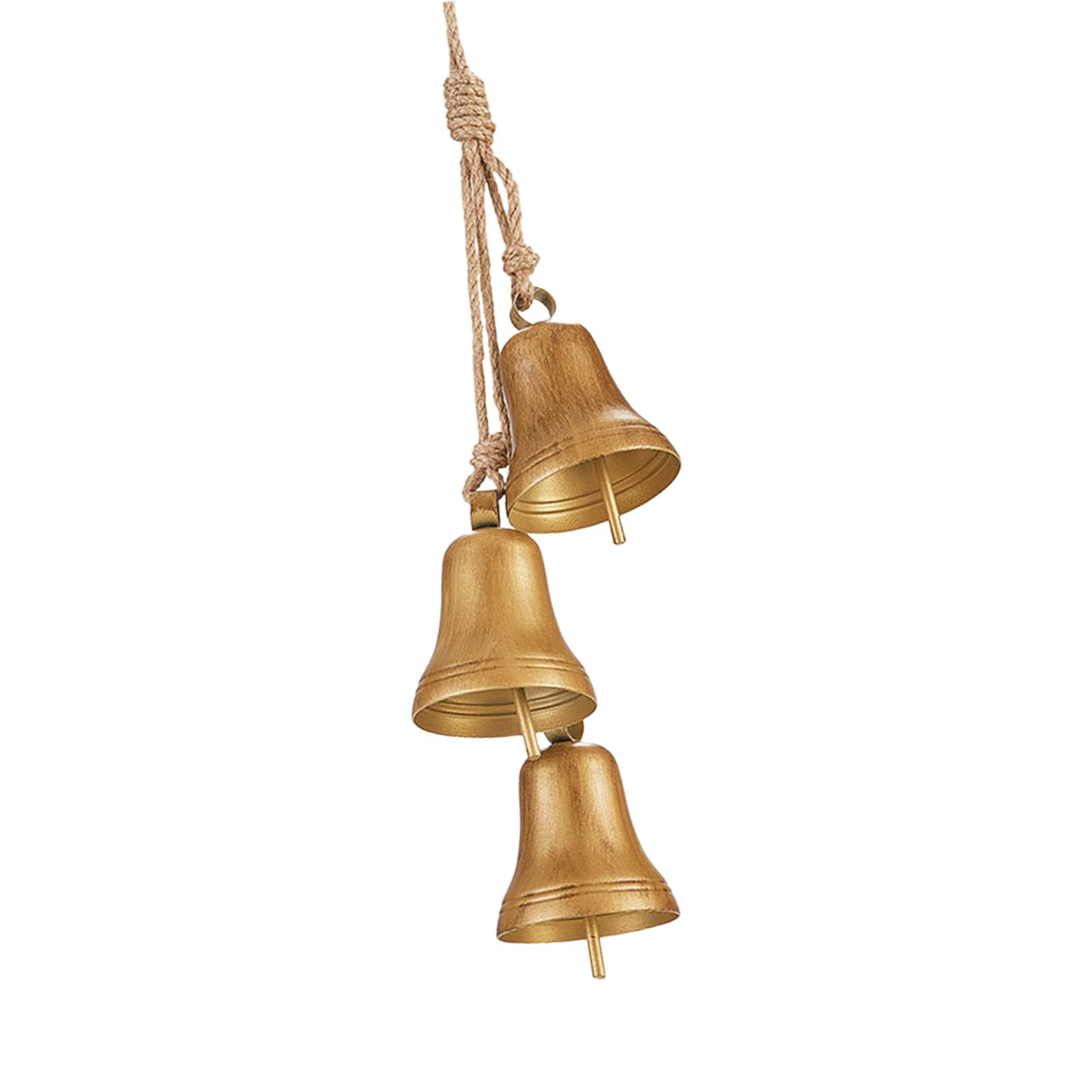 Buxuaaaa Christmas Tree Ornament Metal Finish with Clear Sound for Party Home Decoration Decorative Bells Pendant Christmas Bells Ornament