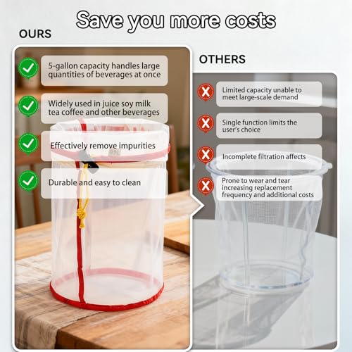 5 Gallonen Mesh Bubble Bags for Sustainable Filtration of Herbal Extracts, Pflanzsäcke Presssieb und Aufbewahrungsbeutel Kit für Kräuterextraktion und Produktion (25 to 220-Mikron)