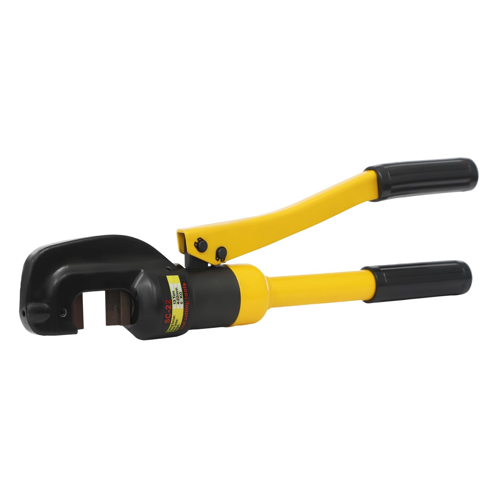 Cesoia idraulica manuale per barre d'armatura, 13 tonnellate, forza di 28660 libbre, utensile per taglio barre d'acciaio, cantiere edile nel Regno Unito, capacità di taglio di 22 mm, cassetta degli
