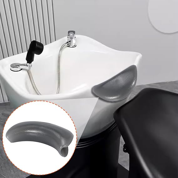 Grey Shampoo Bowl Gel Neck Rest, Silicone Cushion