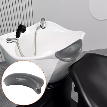 Grey Shampoo Bowl Gel Neck Rest, Silicone Cushion