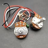 Bass Kabelbaum Kit, vorverdrahtete 250K Töpfe 1V1T für PB Bass Gitarre Elektronik Upgrade Set