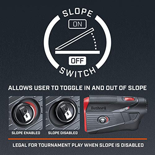 Image of Bushnell Tour V5 / Tour V5 Shift Laser Golf Rangefinder with Included Carrying Case, Carabiner and Wearable4U Bundle
