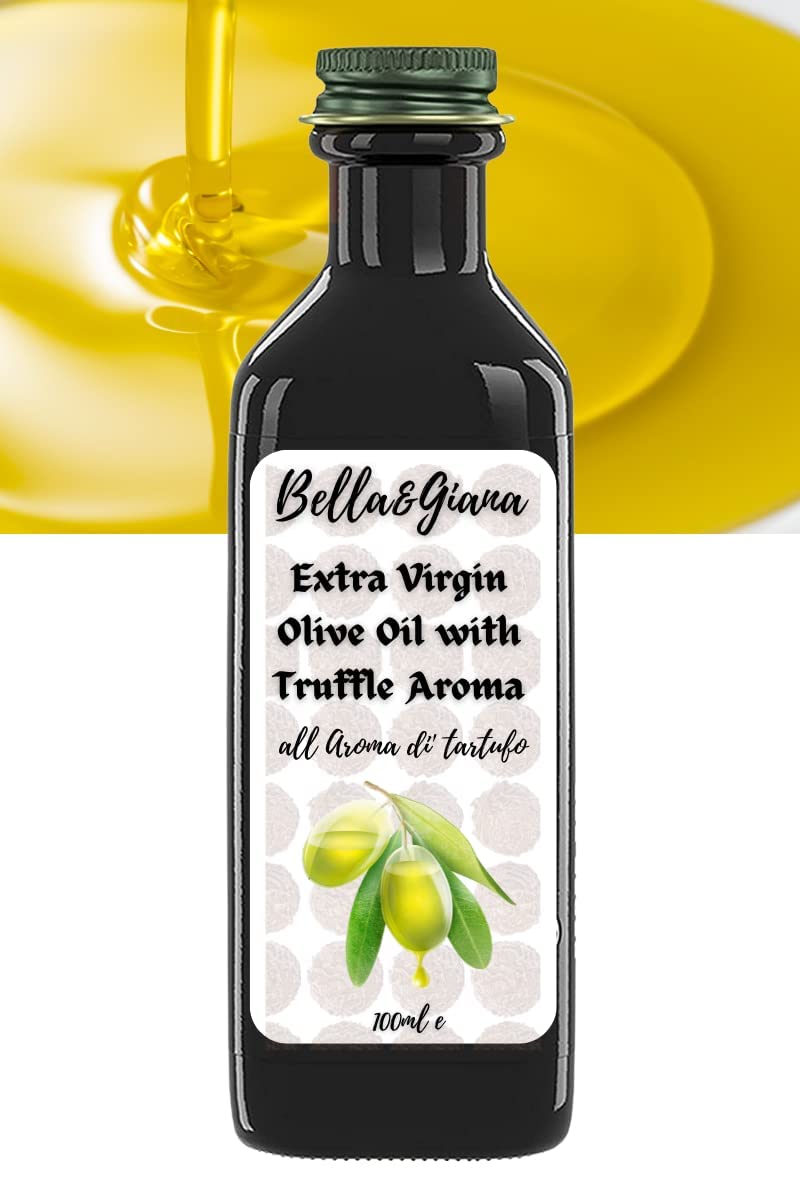 Bella & Giana Extra Virgin Olive Oil with Truffle Aroma/No Artificial Flavours-100ml-Italy Origin