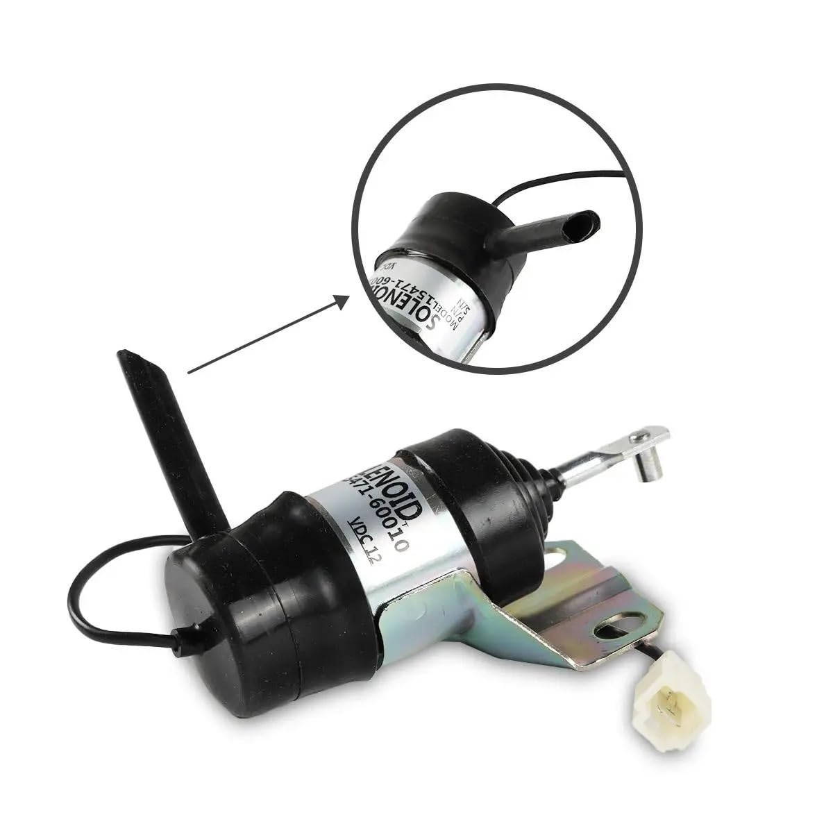 Paliwo Elektrozawór Zatrzymujący Do Kubota KX161-2 V2203 KX101 Elektrozawór Zatrzymujący Paliwo Koparki Elektrozawór odcinający paliwo