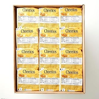 Honey Cheerios Single Serve Bowl, Gluten Free with Whole Grains, 1 Oz Single Serve Bowls, 96 Pack