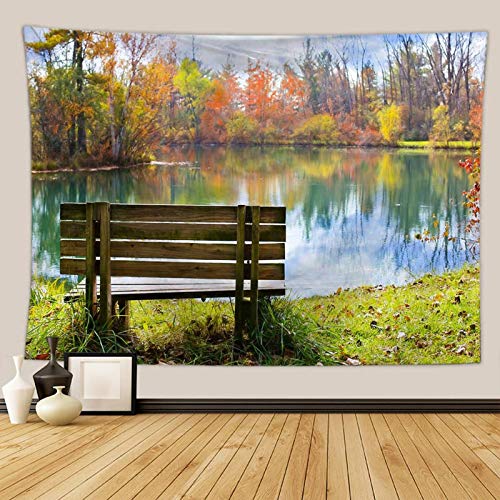 Tenture murale vue sur le lac pour créer un coin de nature relaxant dans votre salon