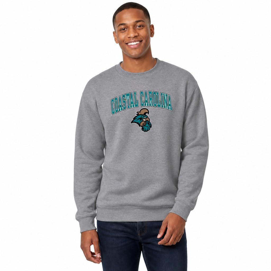 NCAA College Sweatshirt Fleece Crewneck Pullover for Men and Women