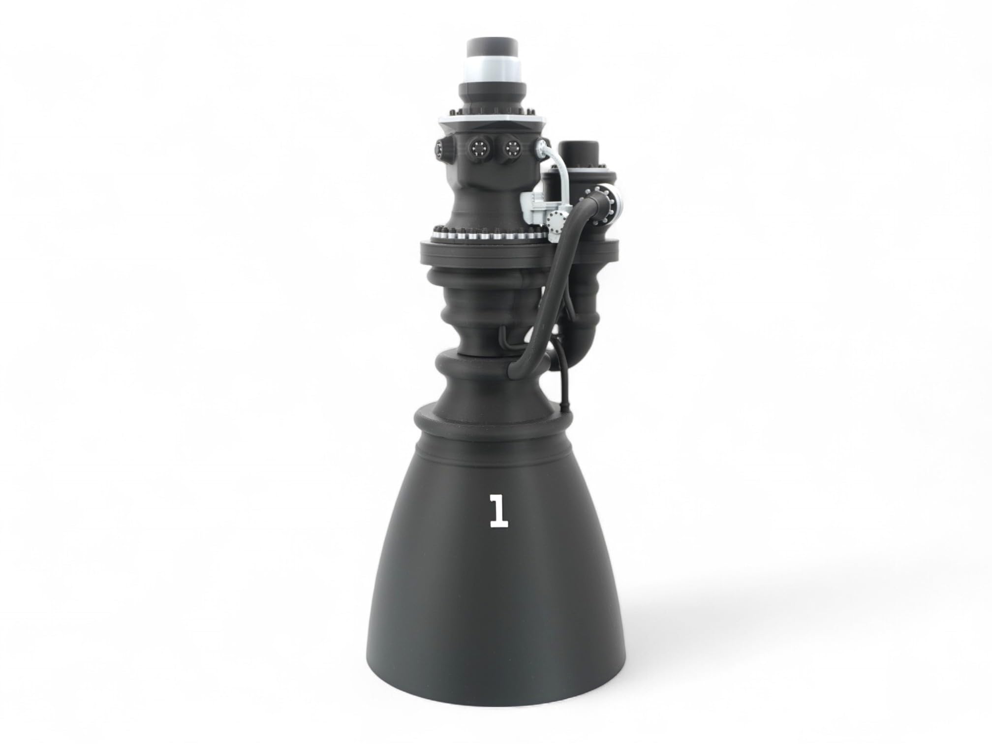 SpaceX Raptor 3 Triebwerk Modell – 35cm groß – detailliertes Raketentriebwerk Engine – Starship Superheavy Deko für Raumfahrtfans & Technikbegeisterte