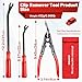Doaho 3 Pcs Auto Clip Pliers Set and Fastener Remover,Car Trim Rivet Removal Pry Tool Repair Kit with Storage Bag for Automotive Door Panel,Upholstery