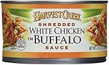 Harvest Creek Shredded White Chicken In Buffalo Sauce, 12.5 Ounce, 4-Pack