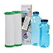 Produktbild Sanquell GmbH 2 NFP-Premium D Carbonit Wasserfilter | hohe Filtration | reduziert deutlich Blei- & Kupfer im Trinkwasser | nachhaltig Gratis: 2 Blaue TRITAN-Wasserflaschen | BPA-frei