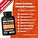 Bone Strength Supplements | Plant Based Calcium Supplement 600mg | Vitamin D3 2000 IU, K2, Magnesium, Potassium, Zinc, Boron & Strontium | Whole Food Supplement for Bone Health | 120 Vegan Capsules