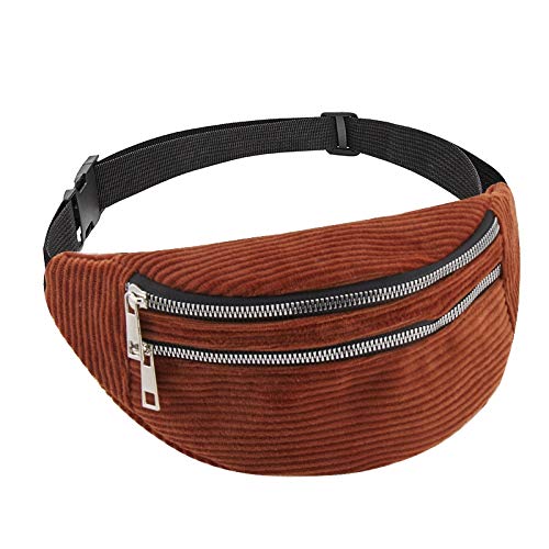 MOLUO Moda Paquetes de Bolso de la Correa de la Cintura for el Bolso Mensaje Pana WomenLuxury Bolso del Bolso de Las Mujeres del Bolso del Paquete de Fanny Crossbody Riñonera