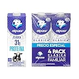 Alpura Leche Clásica 100% leche de vaca Ultrapasteurizada en Paquete de 4 Piezas de 1 Litro cada una, Fuente de Calcio y...